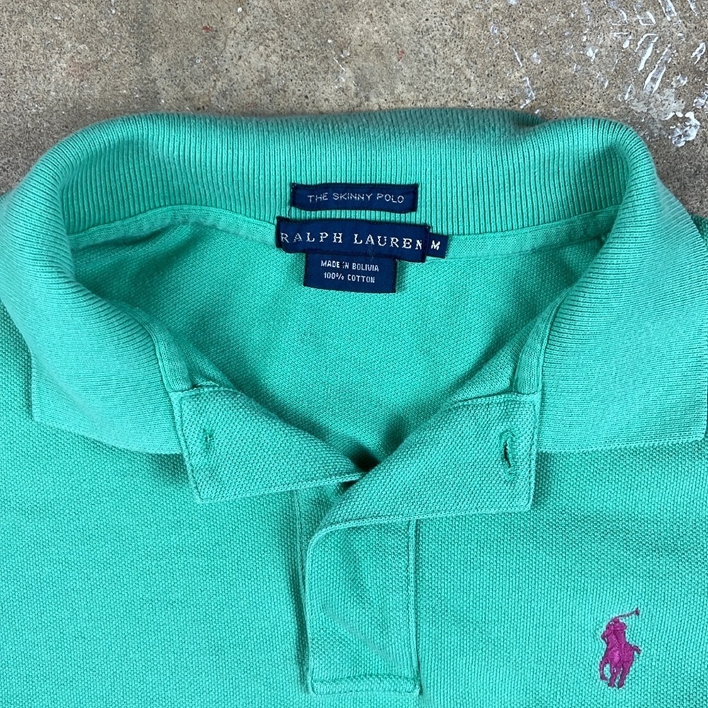 Ralph Lauren Mint Green the skinny polo y2k
Size: Medium - Picture 2 of 8